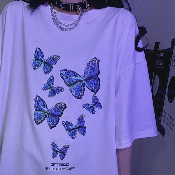 summer women t shirt punk loose vintage short sleeve plus size butterfly cartoon print ulzzang dropshipping wild clothes, White
summer women t shirt punk loose vintage short sleeve plus size butterfly cartoon print ulzzang dropshipping wild clothes, White