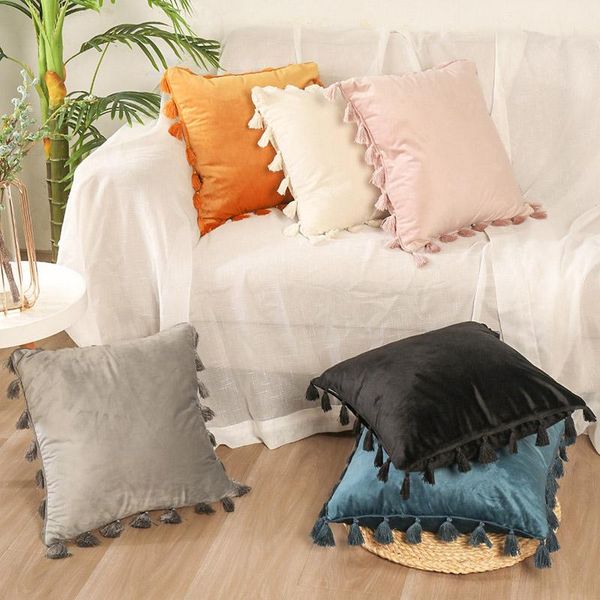 cushion/decorative pillow tassel velvet cushion cover decorative case nordic sofa home decor living room throw pillows luxury solid color
cushion/decorative pillow tassel velvet cushion cover decorative case nordic sofa home decor living room throw pillows luxury solid color