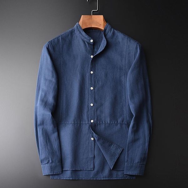 men's casual shirts comfortable skin-friendly cotton linen long-sleeve men shirt arrival blue stand collar slim -4xl, White;black
men's casual shirts comfortable skin-friendly cotton linen long-sleeve men shirt arrival blue stand collar slim -4xl, White;black