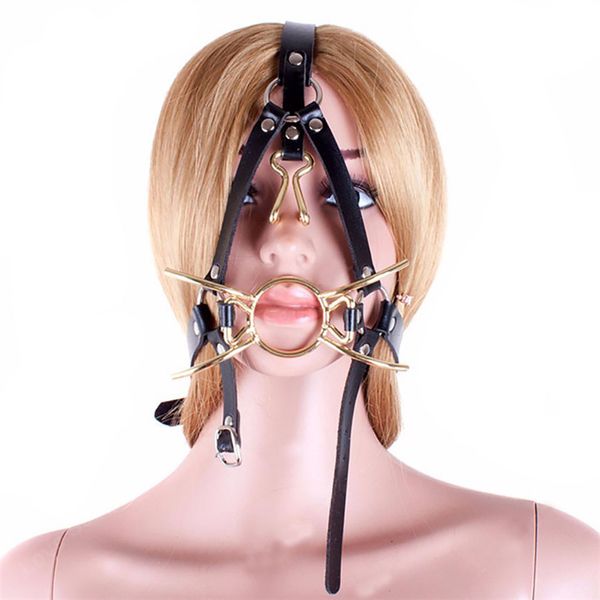 camatech metal nose hook open mouth gag harness spider shape o ring gag with nose clip head mask restraint bondage oral toys
camatech metal nose hook open mouth gag harness spider shape o ring gag with nose clip head mask restraint bondage oral toys