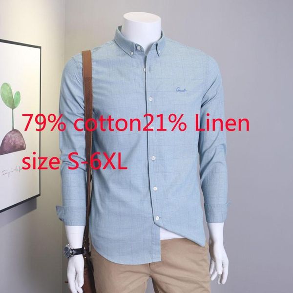 men's casual shirts arrival fashion spring and summer men long sleeve cotton linen plaid plus size s lxl 2xl3xl4xl5xl6xl, White;black
men's casual shirts arrival fashion spring and summer men long sleeve cotton linen plaid plus size s lxl 2xl3xl4xl5xl6xl, White;black