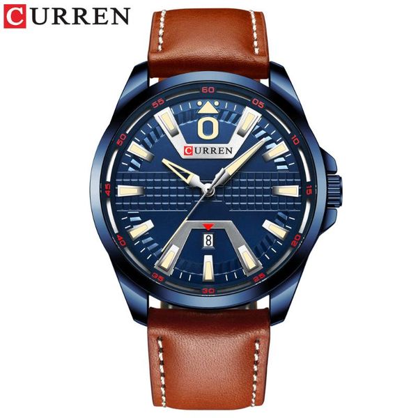 wristwatches curren 8379 men's watch waterproof quartz belt business calendar, Slivery;brown
wristwatches curren 8379 men's watch waterproof quartz belt business calendar, Slivery;brown