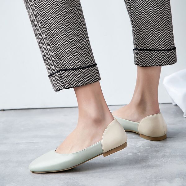 Womens genuine leather mix color slip-on flats loafers leisure soft comfortable espadrilles casual square toe shoes for womenDress Shoes, Beige
Womens genuine leather mix color slip-on flats loafers leisure soft comfortable espadrilles casual square toe shoes for womenDress Shoes, Beige