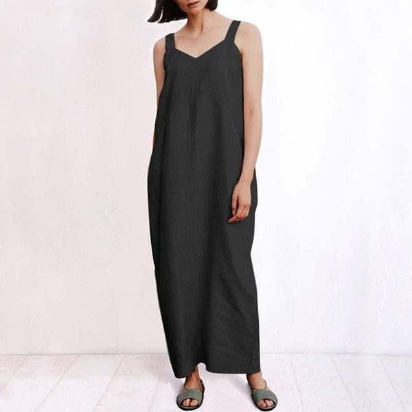 casual dresses solid dress women summer v neck maxi long party 2021 vonda loose plus size bohemian vestidos, Black;gray
casual dresses solid dress women summer v neck maxi long party 2021 vonda loose plus size bohemian vestidos, Black;gray