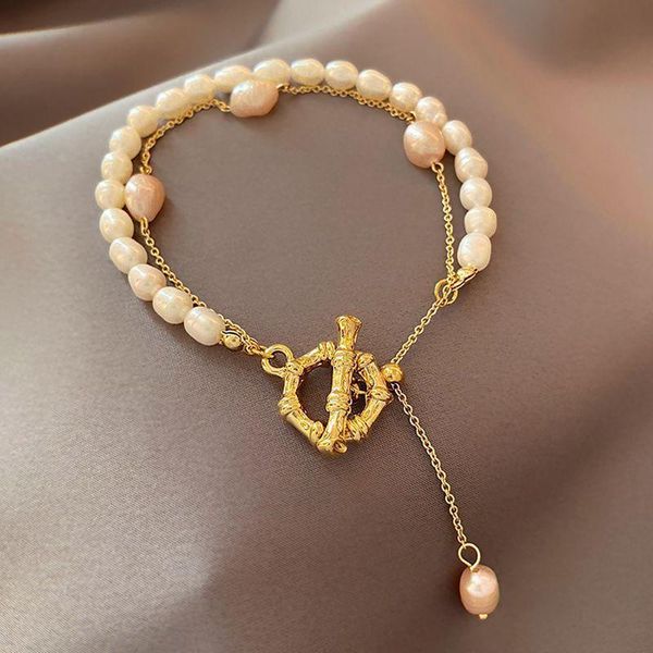 beaded, strands freshwater pearl bracelet real gold plating fashion t-shaped buckle double temperament bangles for women, Black
beaded, strands freshwater pearl bracelet real gold plating fashion t-shaped buckle double temperament bangles for women, Black