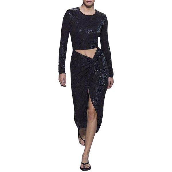 casual dresses vgh patchwork sequin hollow out dress for women o neck long sleeve high waist party female fashion clothing style, Black;gray
casual dresses vgh patchwork sequin hollow out dress for women o neck long sleeve high waist party female fashion clothing style, Black;gray