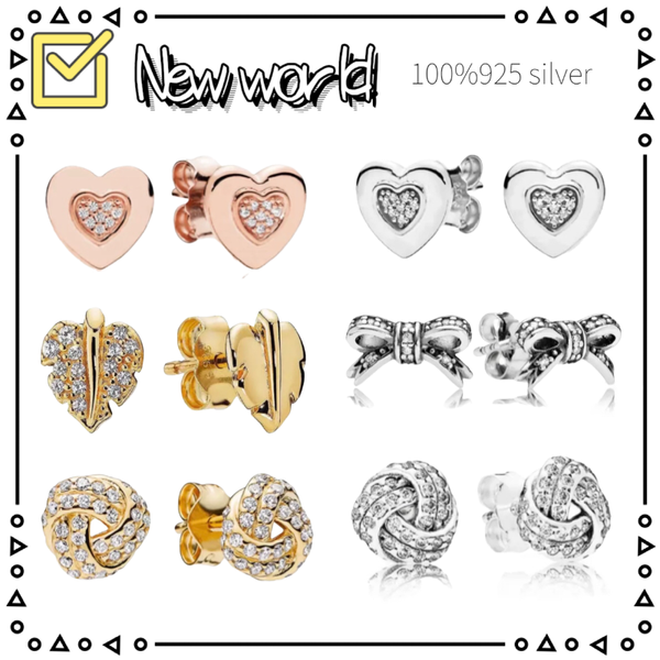 stud original luxury real 100%925 sterling silver authentic pan earrings crystal for women diy fashion wedding jewelry, Golden;silver
stud original luxury real 100%925 sterling silver authentic pan earrings crystal for women diy fashion wedding jewelry, Golden;silver