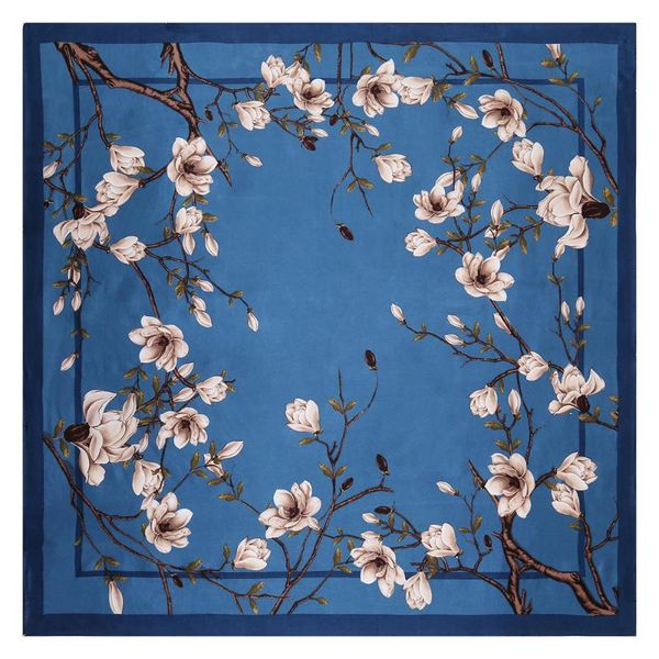 scarves elegant magnolia printed stain silky women's hair wrapping night sleeping headscarf square bandana 35x35 inches, Blue;gray
scarves elegant magnolia printed stain silky women's hair wrapping night sleeping headscarf square bandana 35x35 inches, Blue;gray