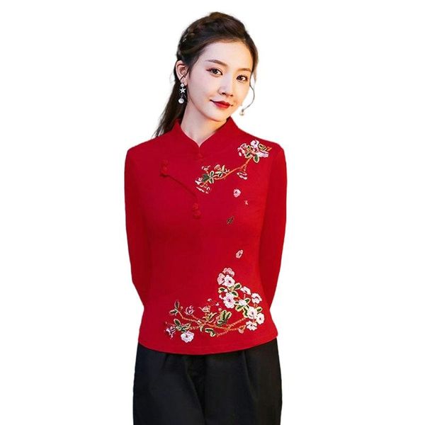 ethnic clothing traditional chinese style women blouse shirt for mandarin collar oriental female cheongsam v1905, Red
ethnic clothing traditional chinese style women blouse shirt for mandarin collar oriental female cheongsam v1905, Red