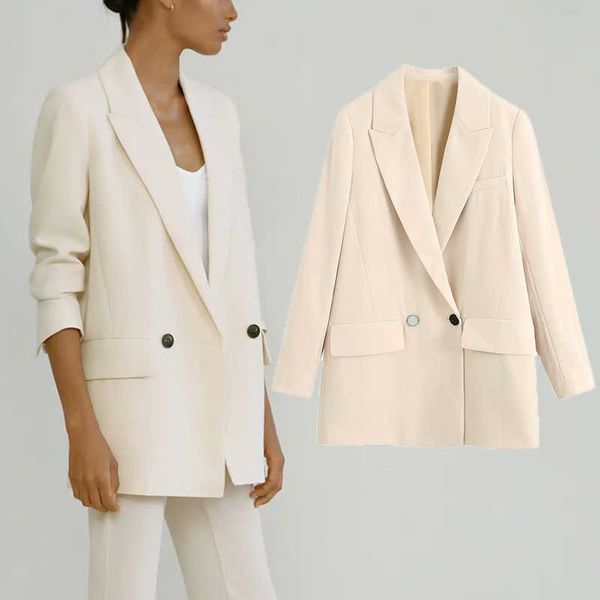 women suit jacket za fashion spring casual female elegant and chic office lady 210601, White;black
women suit jacket za fashion spring casual female elegant and chic office lady 210601, White;black