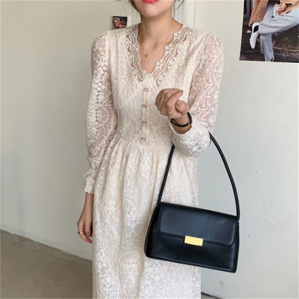 v neck hook flower dress feminine court thin temperament solid dressed high hip waist the line robe spring i2j5, Black;gray
v neck hook flower dress feminine court thin temperament solid dressed high hip waist the line robe spring i2j5, Black;gray