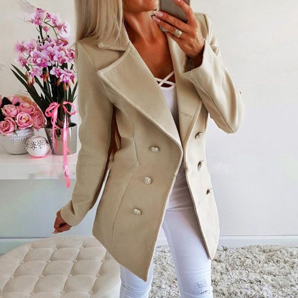 women's jackets 2021 womens turn-down collar coat jacket sweet women clothing winter female solid long sleeve suit coats#1016, Black;brown
women's jackets 2021 womens turn-down collar coat jacket sweet women clothing winter female solid long sleeve suit coats#1016, Black;brown