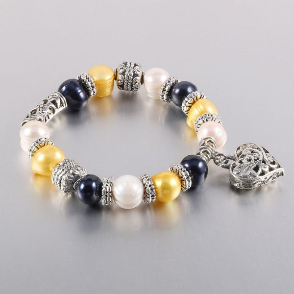 charm bracelets fashion natural freshwater pearl bracelet bangles fine jewelry for women's wedding party accessories 18cm, Golden;silver
charm bracelets fashion natural freshwater pearl bracelet bangles fine jewelry for women's wedding party accessories 18cm, Golden;silver