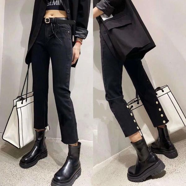 woman jeans pants black plus size high waist straight autumn winter eight trousers pantalones vaqueros mujer, Blue
woman jeans pants black plus size high waist straight autumn winter eight trousers pantalones vaqueros mujer, Blue