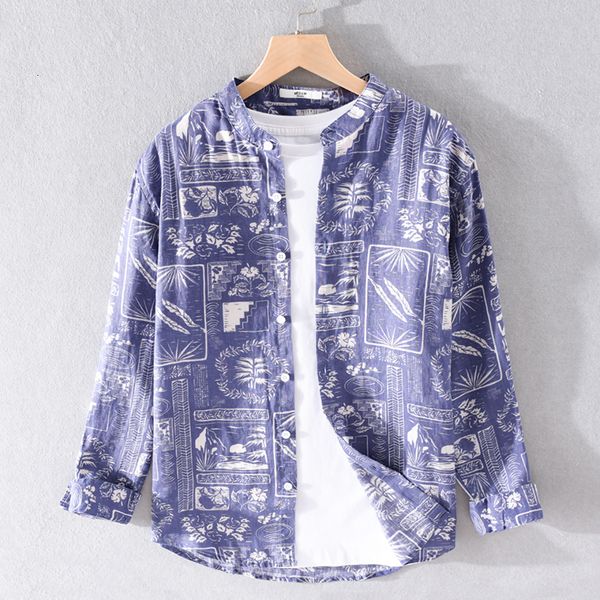 2021 new printed long-sleeved pure linen casual loose retro shirts for men comfortable flax shirt mens stand collar camisa cbuo, White;black
2021 new printed long-sleeved pure linen casual loose retro shirts for men comfortable flax shirt mens stand collar camisa cbuo, White;black