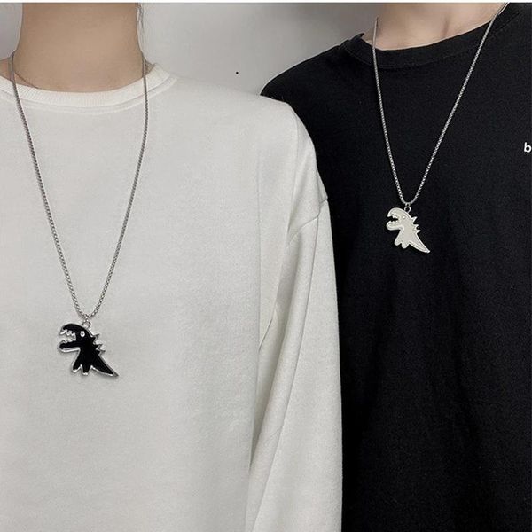 chains 2021 fashion hip hop jewelry cute cartoon enamel dinosaur pendant necklace femme vintage animal chain necklaces for women men, Silver
chains 2021 fashion hip hop jewelry cute cartoon enamel dinosaur pendant necklace femme vintage animal chain necklaces for women men, Silver