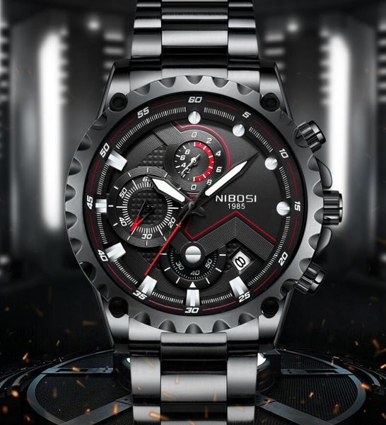 4 style nibosi new fine steel three eyes six needle sport men's watch waterproof solid steel belt quartz watch 44mm wholesale, Slivery;brown
4 style nibosi new fine steel three eyes six needle sport men's watch waterproof solid steel belt quartz watch 44mm wholesale, Slivery;brown