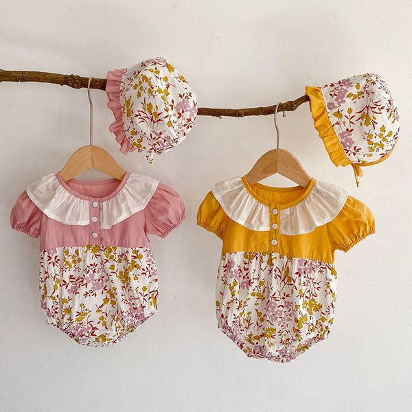 summer baby girl short sleeve rompers kids girl floral rompers + hat baby girl newborn rompers clothes, Blue
summer baby girl short sleeve rompers kids girl floral rompers + hat baby girl newborn rompers clothes, Blue