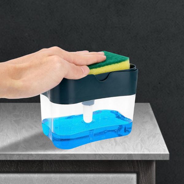 liquid soap dispenser 385ml cleaning container kitchen tool organizer pump with sponge holder manual press
liquid soap dispenser 385ml cleaning container kitchen tool organizer pump with sponge holder manual press