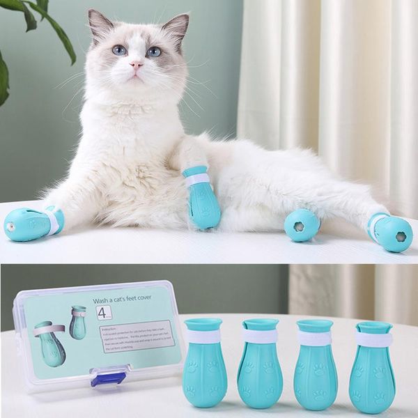 cat costumes 4pcs anti-scratch foot covers silicone bathing cut nails shoes for cats adjustable cute pet claw cover protecter
cat costumes 4pcs anti-scratch foot covers silicone bathing cut nails shoes for cats adjustable cute pet claw cover protecter