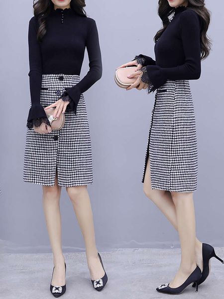 temperament goddess model knitting suit women's 2021 spring and autumn new sweater skirt two piece set medium length dress fashion, White
temperament goddess model knitting suit women's 2021 spring and autumn new sweater skirt two piece set medium length dress fashion, White