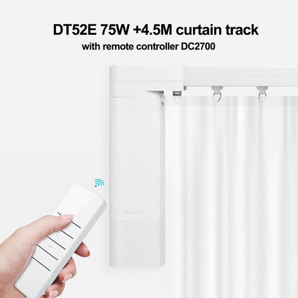 smart home control customizable super quite electric curtain track set 4.5m+ dooya dt52e 75w motor+ rf433remote controller dc2700 for
smart home control customizable super quite electric curtain track set 4.5m+ dooya dt52e 75w motor+ rf433remote controller dc2700 for