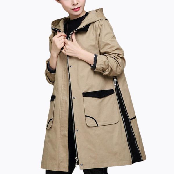 women's trench coats qpipsd women fashion hooded long sleevewindbreaker 2021 spring and autumn loose plus size coat female windbreaker, Tan;black
women's trench coats qpipsd women fashion hooded long sleevewindbreaker 2021 spring and autumn loose plus size coat female windbreaker, Tan;black