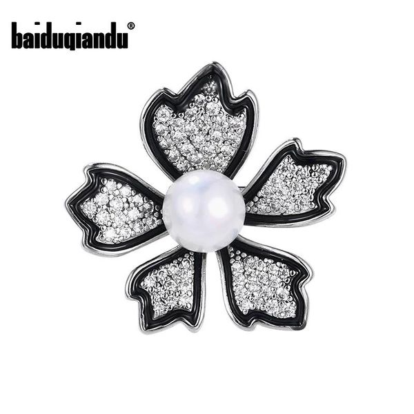 pins, brooches baiduqiandu brand 2021 arrival cubic zirconia and shell pearls flower cute copper brooch pin jewelry gift, Gray
pins, brooches baiduqiandu brand 2021 arrival cubic zirconia and shell pearls flower cute copper brooch pin jewelry gift, Gray