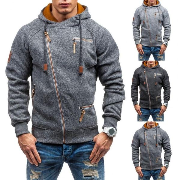 men's hoodies & sweatshirts drop men coat solid color multi pockets individual oblique zipper thick winter hoodie for daily wear, Black
men's hoodies & sweatshirts drop men coat solid color multi pockets individual oblique zipper thick winter hoodie for daily wear, Black
