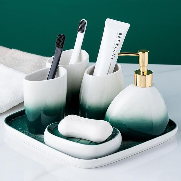 bath accessory set 5 pcs/set green wash kit ceramics bathroom supplies bottle mouthwash cup soap dispenser toothbrush holder household artic
bath accessory set 5 pcs/set green wash kit ceramics bathroom supplies bottle mouthwash cup soap dispenser toothbrush holder household artic