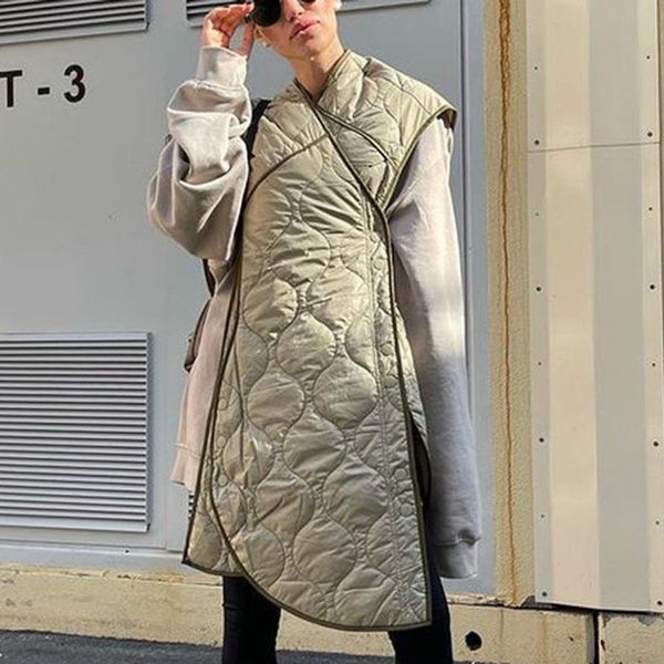 women's vests floy fashion v neck irregular women elegant side single breasted coats wide shoulder mid length cotton ladies, Black;white
women's vests floy fashion v neck irregular women elegant side single breasted coats wide shoulder mid length cotton ladies, Black;white