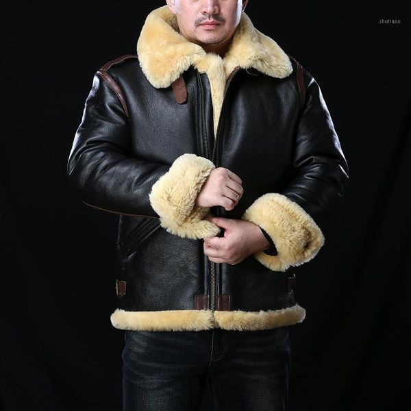men's jackets red 0961 european size super warm genuine sheep leather coat big b3 shearling bomber military fur jacket, Black;brown
men's jackets red 0961 european size super warm genuine sheep leather coat big b3 shearling bomber military fur jacket, Black;brown