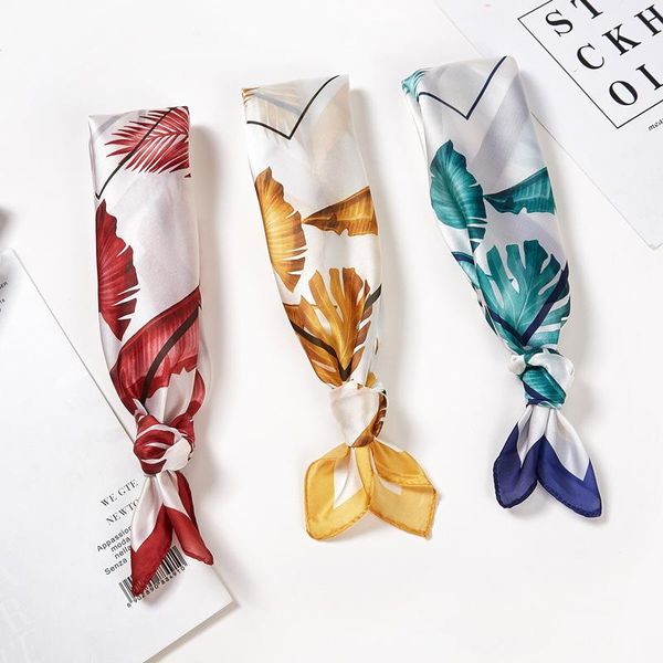 scarves 2021 fashion silk square scarf for women 53x53cm neck hair tie band bag warp soft neckerchief hijab headscarf female foulard, Blue;gray
scarves 2021 fashion silk square scarf for women 53x53cm neck hair tie band bag warp soft neckerchief hijab headscarf female foulard, Blue;gray