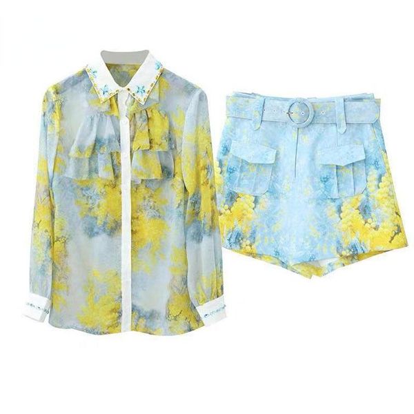 women's tracksuits designer streewear ruffles blouses and shorts aesthetic diamond long sleeve shirt casual two 2 piece sets outfits wo, Gray
women's tracksuits designer streewear ruffles blouses and shorts aesthetic diamond long sleeve shirt casual two 2 piece sets outfits wo, Gray