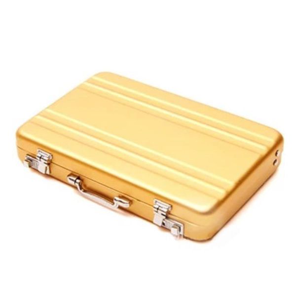 card holders solid fashion suitcase shaped storage mini gift portable accessories aluminum organizer business holder, Brown;gray
card holders solid fashion suitcase shaped storage mini gift portable accessories aluminum organizer business holder, Brown;gray