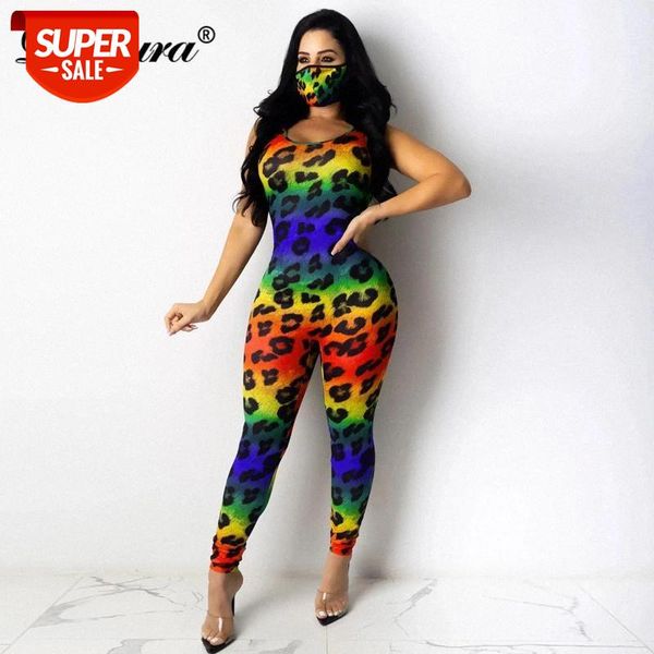 Dulzura leopard tie dye rainbow women long jumpsuit sleeveless bodycon skinny streetwear 2020 summer clothes fitness club party #IB4c, White
Dulzura leopard tie dye rainbow women long jumpsuit sleeveless bodycon skinny streetwear 2020 summer clothes fitness club party #IB4c, White