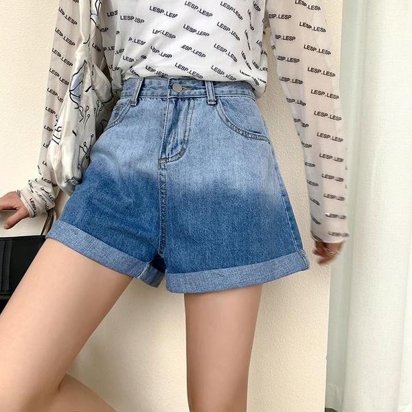 women's jeans ftlzz summer women high street denim shorts fashion gradient color routine a-line female waist wide leg short pants, Blue
women's jeans ftlzz summer women high street denim shorts fashion gradient color routine a-line female waist wide leg short pants, Blue