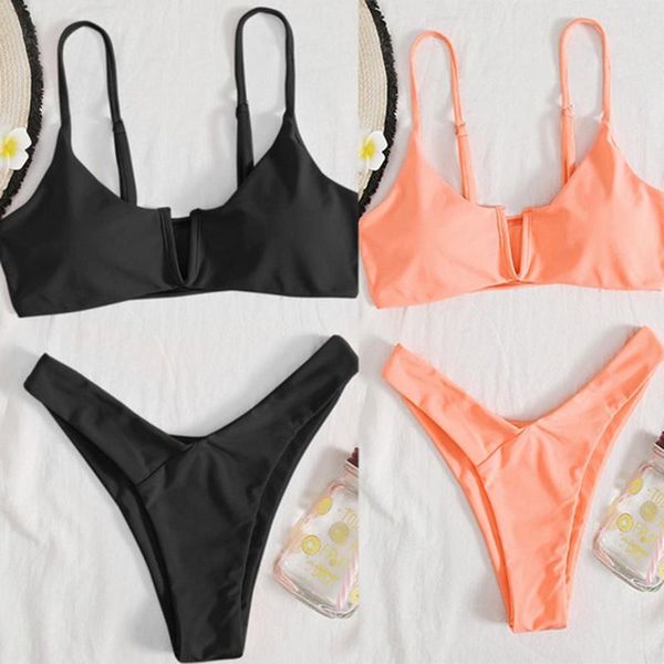 women's swimwear solid bikini women low waist swimsuit 2021 brazilian set push up bathing suit female summer beachwear #g2, White;black
women's swimwear solid bikini women low waist swimsuit 2021 brazilian set push up bathing suit female summer beachwear #g2, White;black