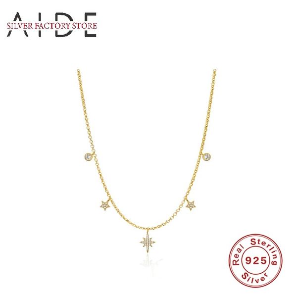 aide 925 sterling silver star pendant chain choker necklace for women exquisite ins stars clavicle necklaces jewelry collares q0531
aide 925 sterling silver star pendant chain choker necklace for women exquisite ins stars clavicle necklaces jewelry collares q0531