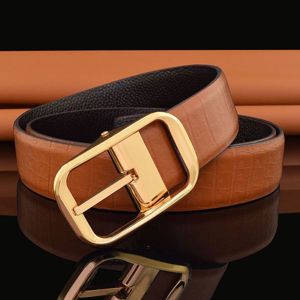brand belt new yellow belt men's leather needle buckle leisure youth trend versatile jeans lead layer cowhide, Black;brown
brand belt new yellow belt men's leather needle buckle leisure youth trend versatile jeans lead layer cowhide, Black;brown