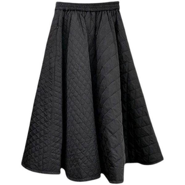 korea autumn winter women skirt elastic high waist rhombic woven quilted cotton solid color a-line elegant skirt female 211120, Black
korea autumn winter women skirt elastic high waist rhombic woven quilted cotton solid color a-line elegant skirt female 211120, Black