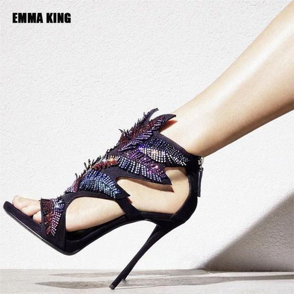 black suede bling crystal women sandals high heels colorful rhine stone strap gladiator women sandals stiletto wedding shoe
black suede bling crystal women sandals high heels colorful rhine stone strap gladiator women sandals stiletto wedding shoe
