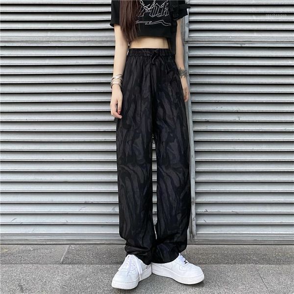 women's pants & capris autumn chiffon tie dyed high waist straight loose wide leg casual fashion, Black;white
women's pants & capris autumn chiffon tie dyed high waist straight loose wide leg casual fashion, Black;white
