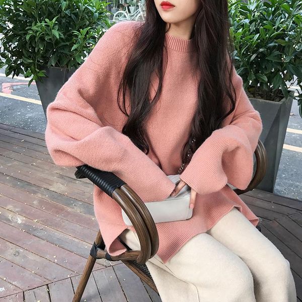 women's sweaters o-neck fashion 2021 autumn women sweater pullover winter solid loose warm knitted jumpers office lady n17, White;black
women's sweaters o-neck fashion 2021 autumn women sweater pullover winter solid loose warm knitted jumpers office lady n17, White;black
