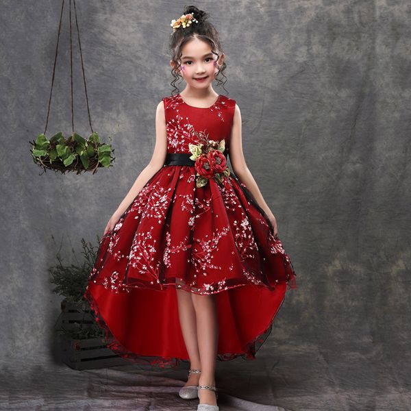 kids fancy printed flower dress baby party wear irregular trailing clothes girls gowns, White
kids fancy printed flower dress baby party wear irregular trailing clothes girls gowns, White