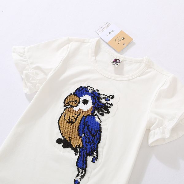 factorysvnk2021 neck short sleeve girls' new round korean binpaw children's breathable skin friendly bird t-shirt, Black;white
factorysvnk2021 neck short sleeve girls' new round korean binpaw children's breathable skin friendly bird t-shirt, Black;white