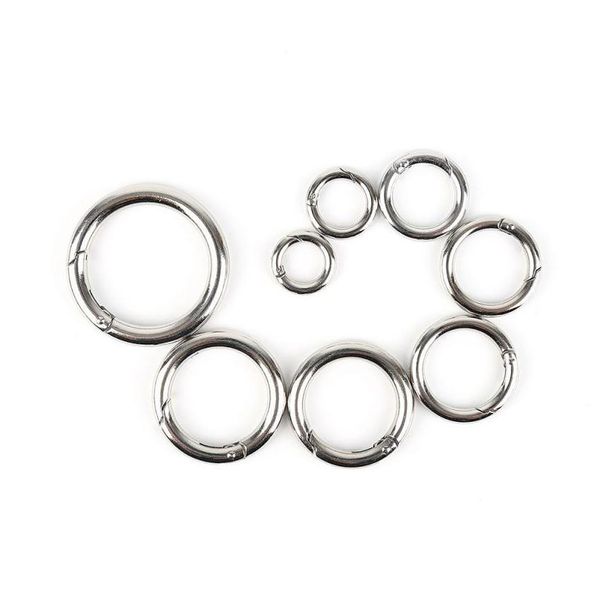 2 * ring camping spring hook 18-44mm loose leaf ring keychain outdoor supplies non-locking strong clips for travel back jlltsu 
2 * ring camping spring hook 18-44mm loose leaf ring keychain outdoor supplies non-locking strong clips for travel back jlltsu