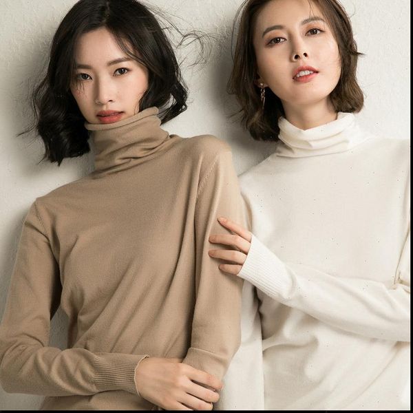 2021 women sweater femme autumn turtleneck sweater long sleeve women white sweater jumper pullovers tricot pull femme, White;black
2021 women sweater femme autumn turtleneck sweater long sleeve women white sweater jumper pullovers tricot pull femme, White;black
