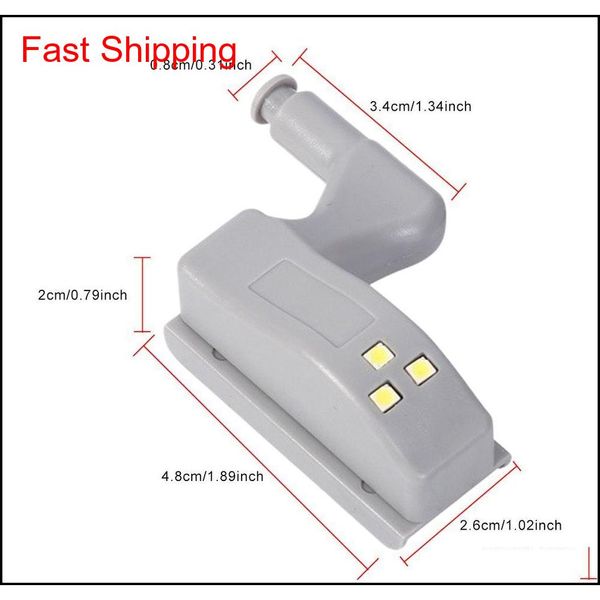 10pcs cabinet cupboard wardrobe matic led hinge light white smart sensor lamp home qyldkn luckyhat, Silver
10pcs cabinet cupboard wardrobe matic led hinge light white smart sensor lamp home qyldkn luckyhat, Silver