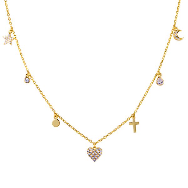 925 silver simple chain necklace women's necklace jewelry butterfly, moon, star, heart, circle, cross accessories q0531
925 silver simple chain necklace women's necklace jewelry butterfly, moon, star, heart, circle, cross accessories q0531